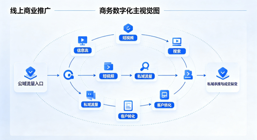 闵行区线上商业推广怎么做？全域流量闭环搭建与低成本转化实战指南